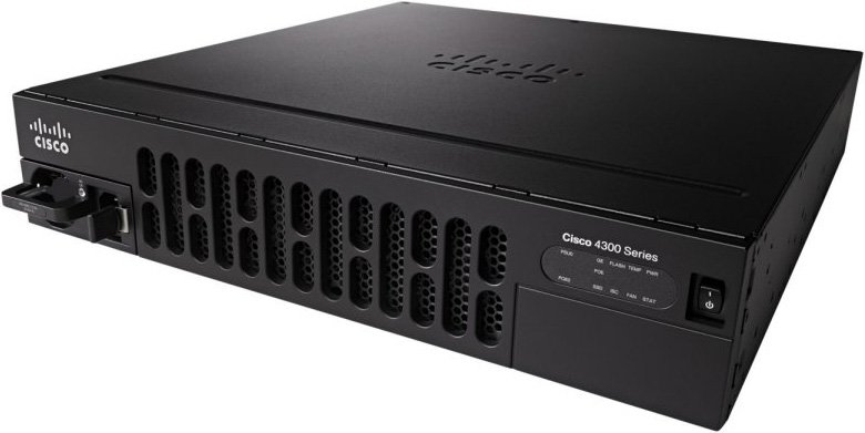 ISR4351/K9 Маршрутизатор Cisco ISR 4351 (3GE,3NIM,2SM,4G FLASH,4G DRAM,IPB)