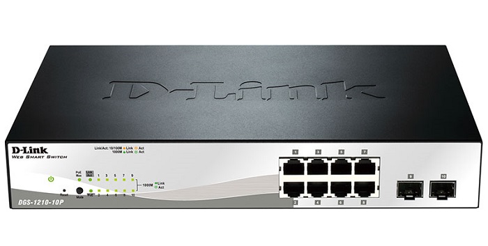 Коммутатор D-Link DGS-1210-10P/F1A