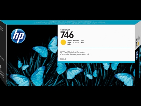 Картридж HP 746 300-ml Yellow Ink Cartridge для HP DesignJet Z6/Z9+ series 