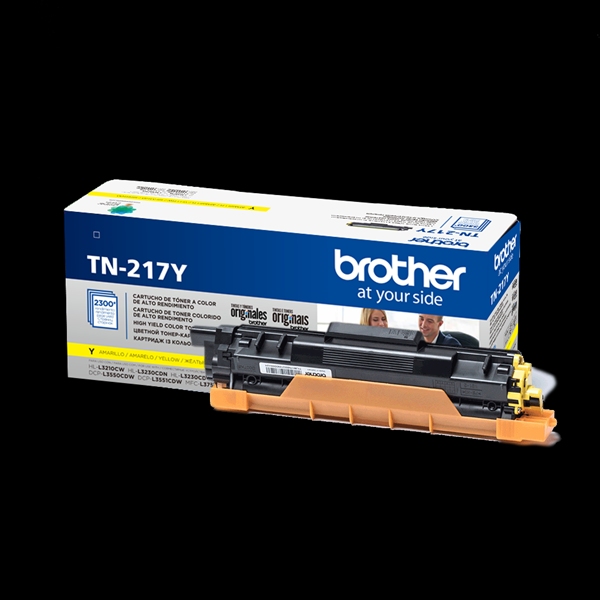 Тонер Brother TN217Y (2 300 стр.) желтый для HLL3230CDWR1/DCPL3550CDWR1/MFCL3770CDWR1