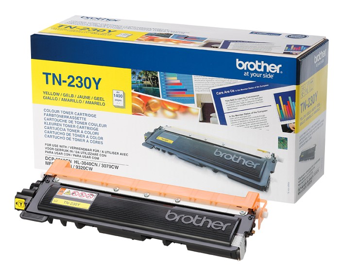 Тонер TN-230Y для Brother HL3040CN/DCP9010СN/MFC9120СN жёлтый (1400стр)