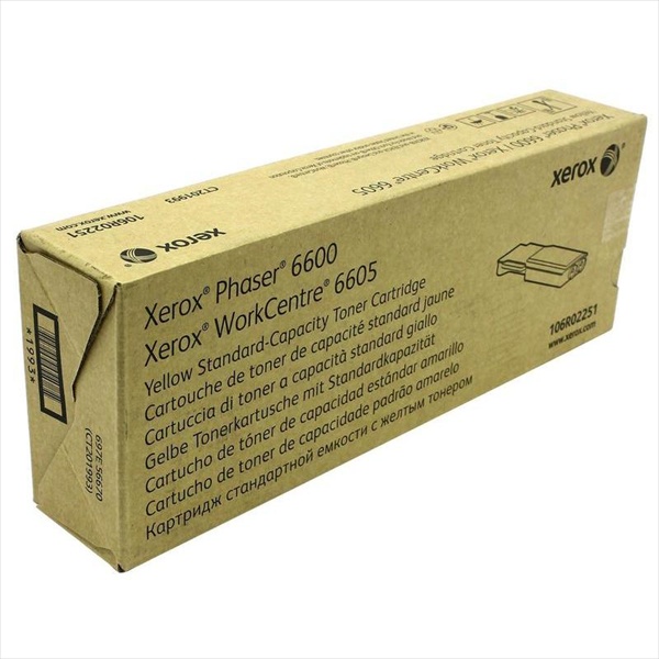 Xerox
Тонер-картридж желтый (2K) Phaser 6600/WC 6605