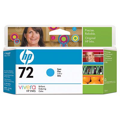 HP картридж №72 голубой 130 мл