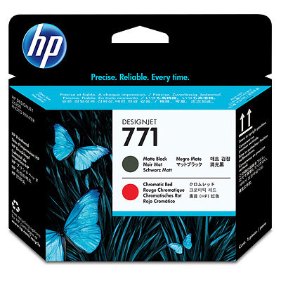 Печатающая головка HP 771 Designjet (матовый черный/хроматический красный)  