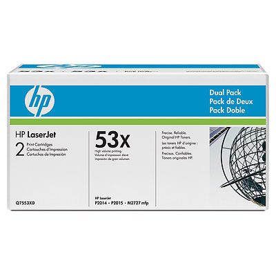 Q7553XD двойная упаковка картриджа HP (2x7 000 стp.)
