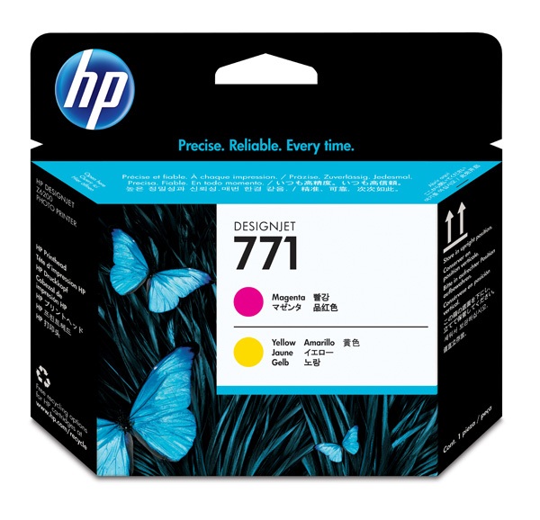 Печатающая головка HP 771 Designjet (пурпурный/желтый)  