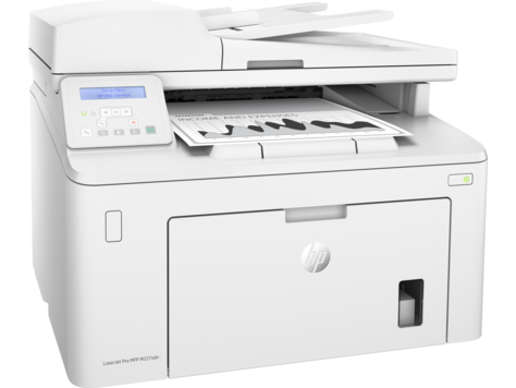 HP LaserJet Pro MFP M227sdn (p/c/s, A4, 1200dpi, 28ppm, 256Mb, 2 trays 250+10, Duplex, ADF 35 sheets, USB/Eth, Flatbed, white, Cartridge 1600 pages in box, 1 warr.)