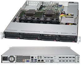 Supermicro SuperServer 1U 6019P-WT noCPU(2)Scalable/TDP 70-165W/ no DIMM(12)/ SATARAID HDD(4)LFF/2xGbE/ 2xFH