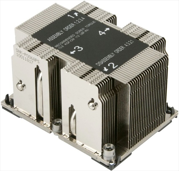 Supermicro Heatsink 2U+ SNK-P0068PS X11 Purley Series Servers LGA 3647-0