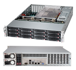 Supermicro SuperChassis 2U 826BE1C-R920LPB/ noHDD(12)LFF/ noHDD(2)SFF(opt+MCP-220-82609-0N)/ 7xLP/ 2x920W Platinum(13.68